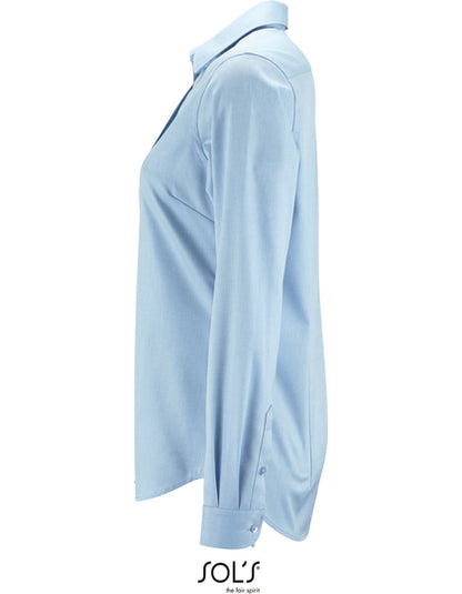 Women´s Herringbone Shirt Brody-Himmelblau