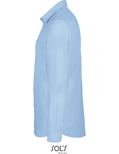 Men´s Boston Fit Shirt-Himmelblau