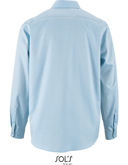 Men´s Herringbone Shirt Brody-Himmelblau
