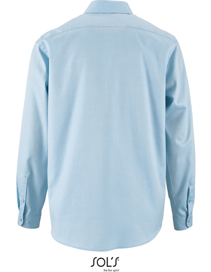 Men´s Herringbone Shirt Brody-Himmelblau