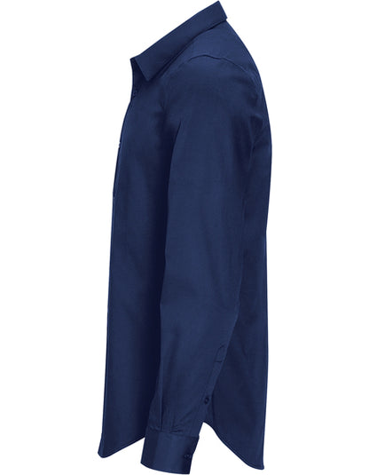Men´s Long Sleeve Stretch Shirt Blake-Dunkelblau