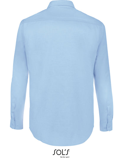 Men´s Boston Fit Shirt-Himmelblau