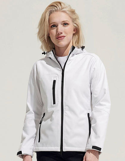 Women´s Hooded Softshell Jacket Replay - Graumelange